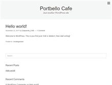 Tablet Screenshot of portobellocafe-restaurant.com
